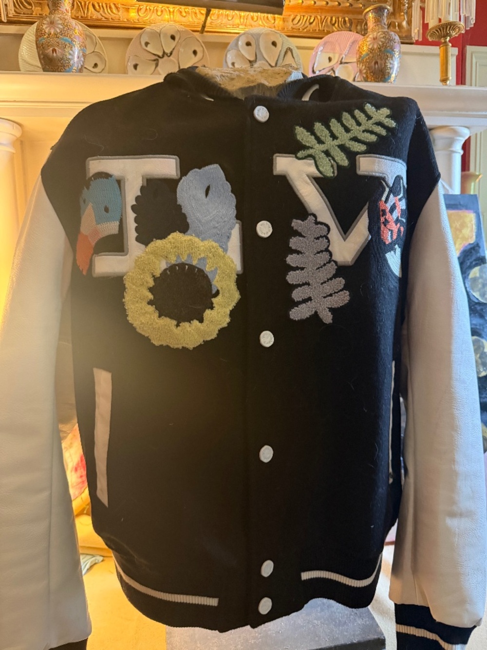 Louis Vuitton Crochet Flowers Varsity Jacket from Virgil Abloh's 2020 collection